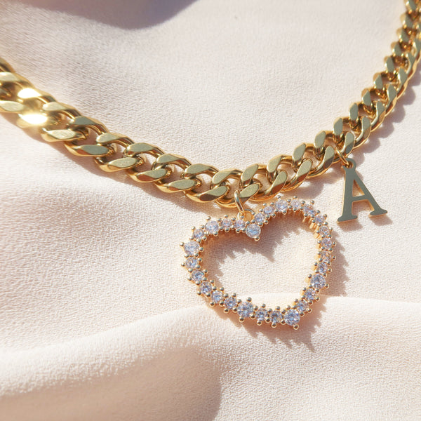 Christian Dior Pre-Owned Heart Rhinestone Necklace - Farfetch